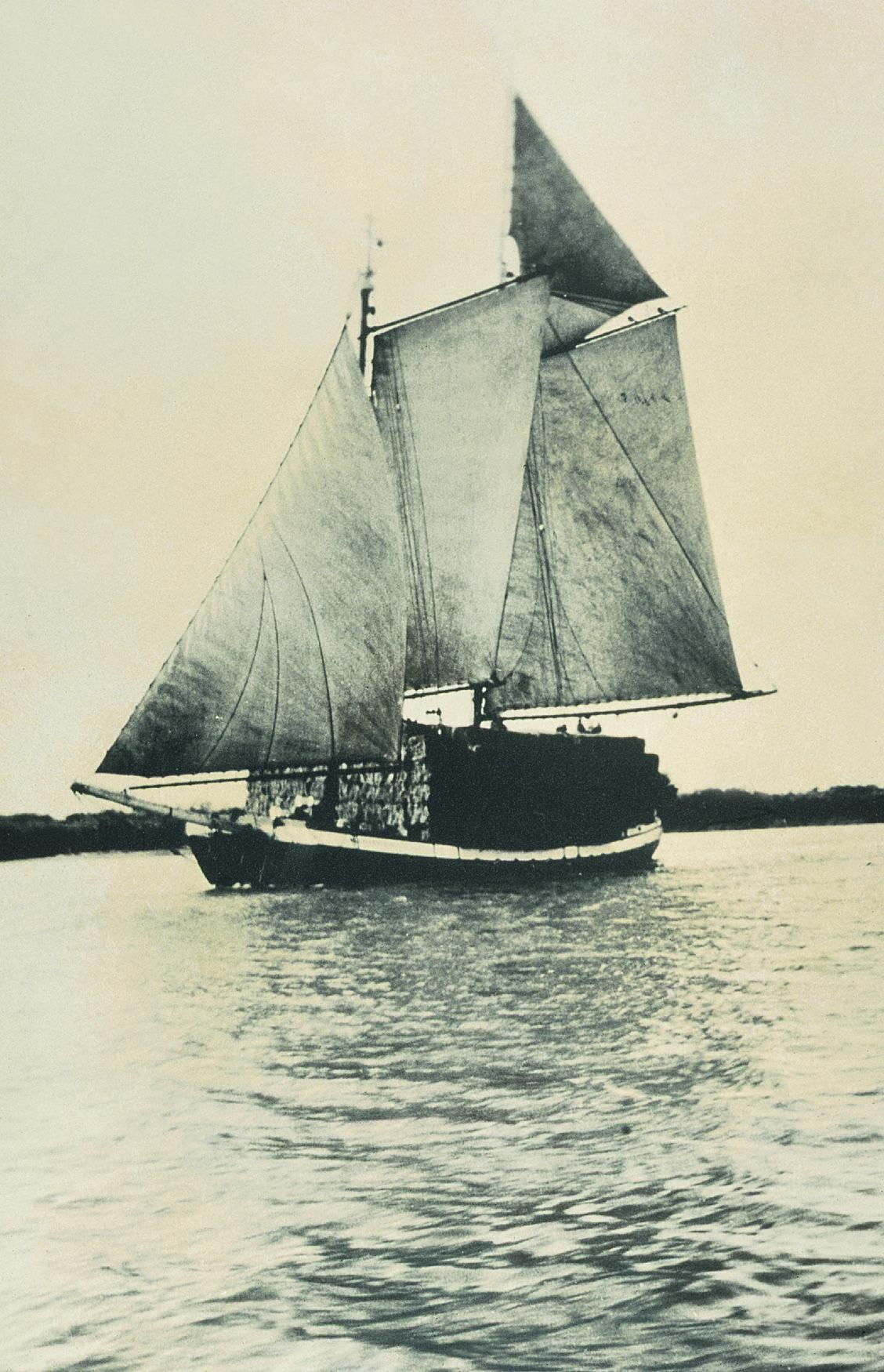 Alfalfa Sailing on Ship