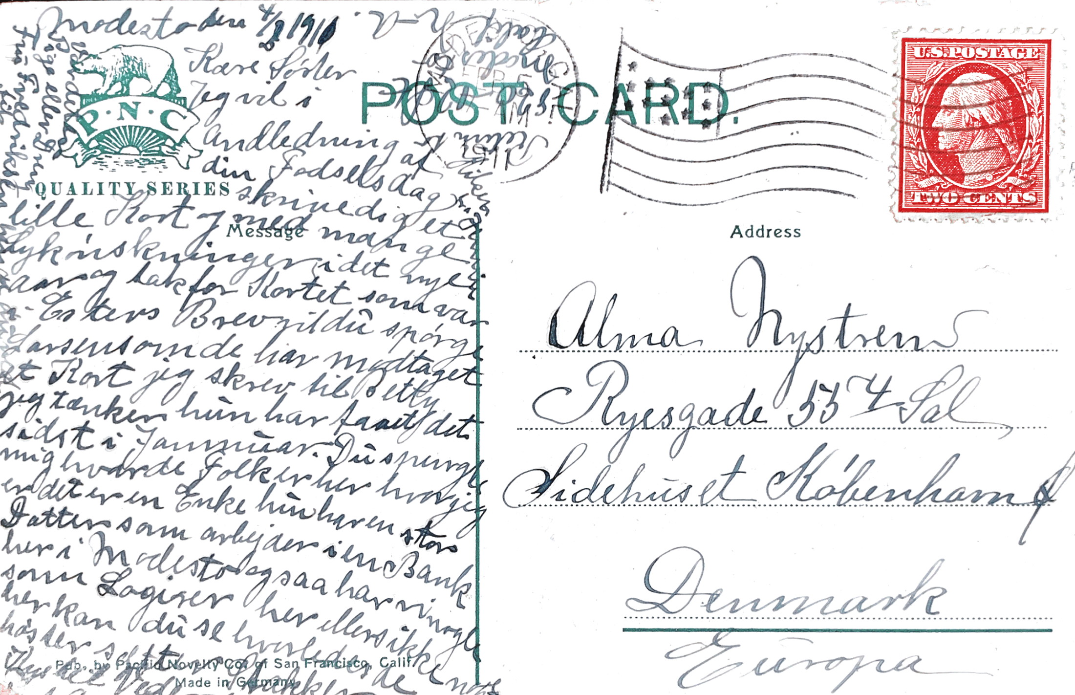 Modesto Postcard