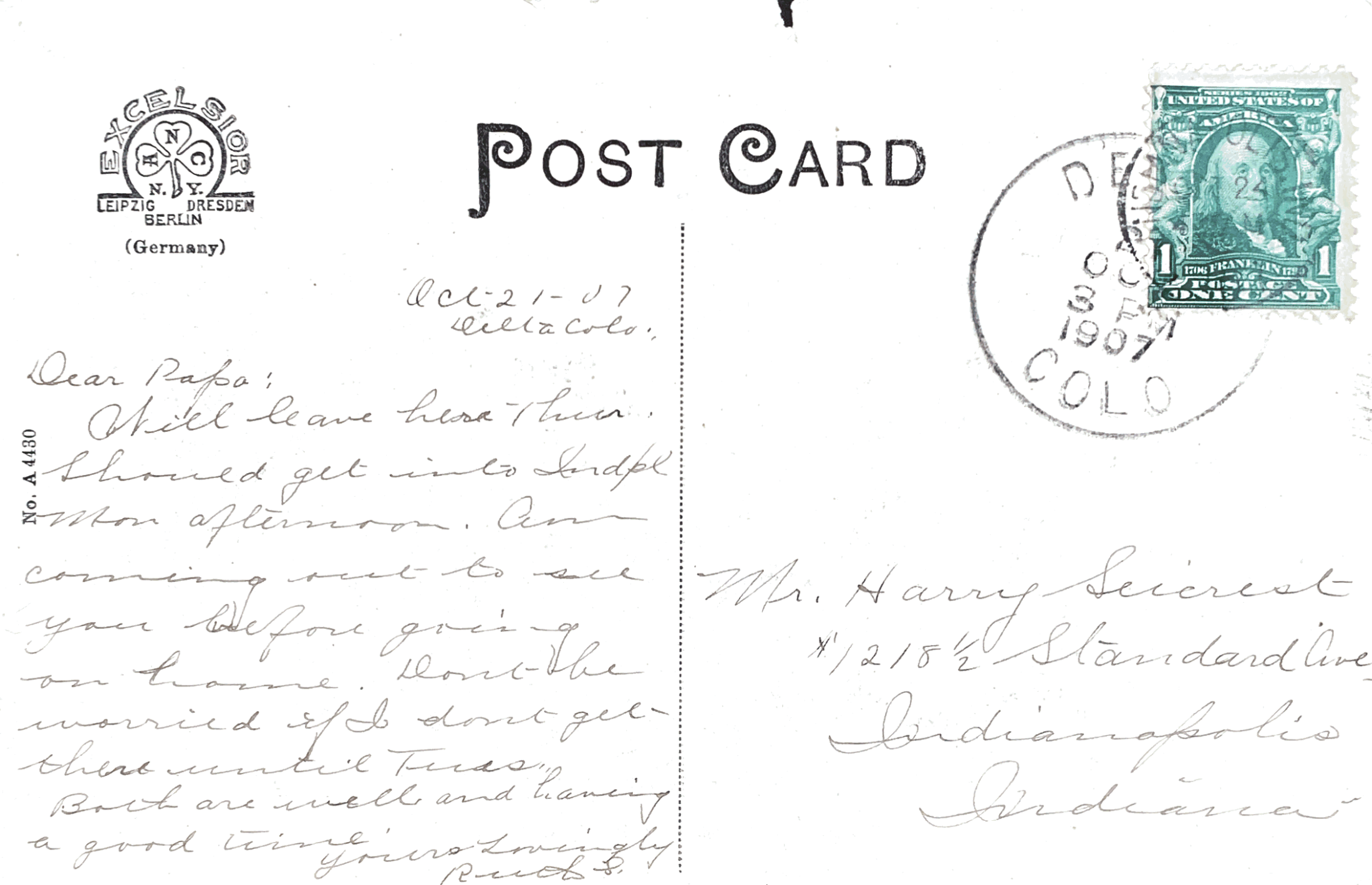 Postcard Excelsior
