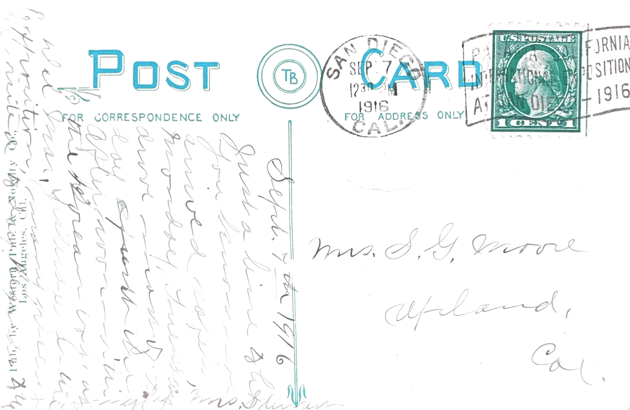 Southern California Postcard