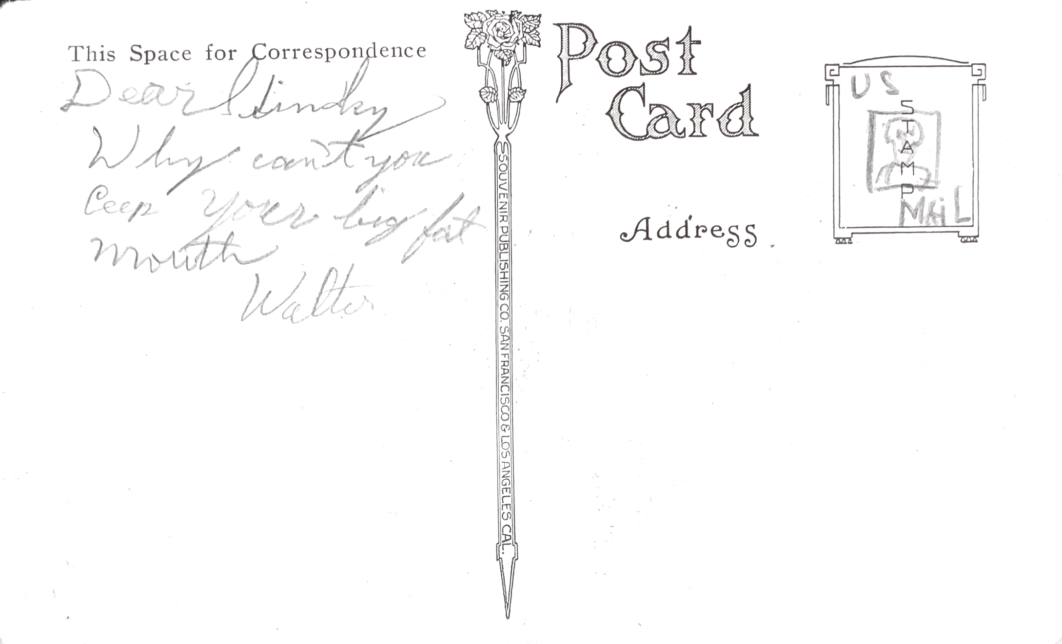 Souvenir Publishing Postcard