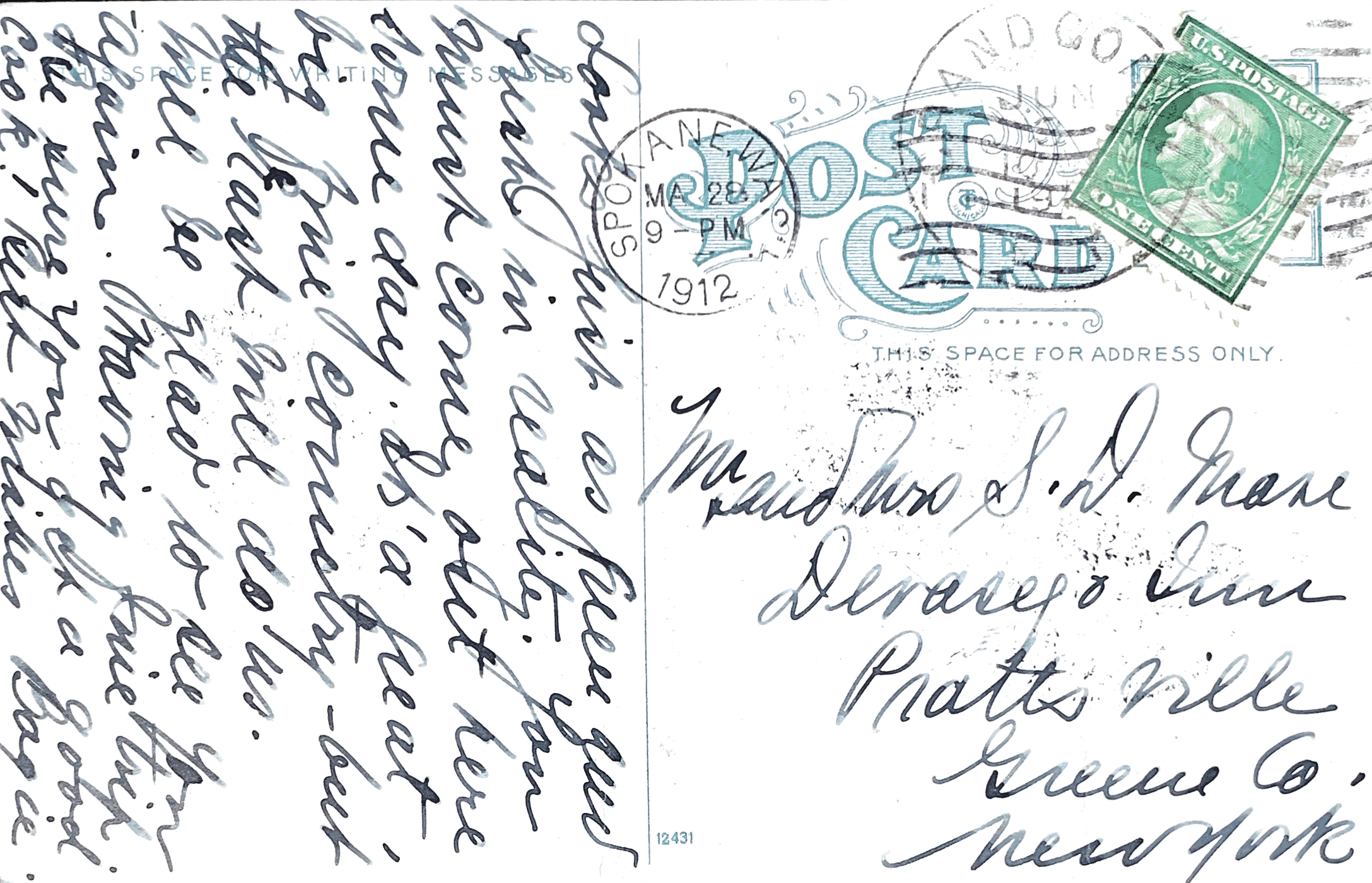 Stacking Alfalfa Postcard