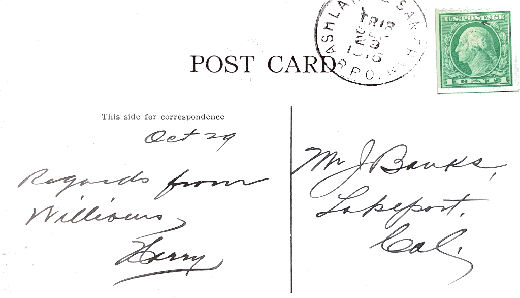 Williams Postcard